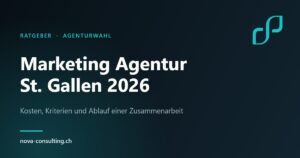 Marketing Agentur St. Gallen 2026 – Kosten, Kriterien und Ablauf, Nova Consulting Gossau SG