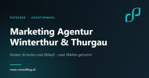 Marketing Agentur Winterthur und Thurgau 2026 – Kosten, Kriterien und Ablauf, Nova Consulting Gossau SG